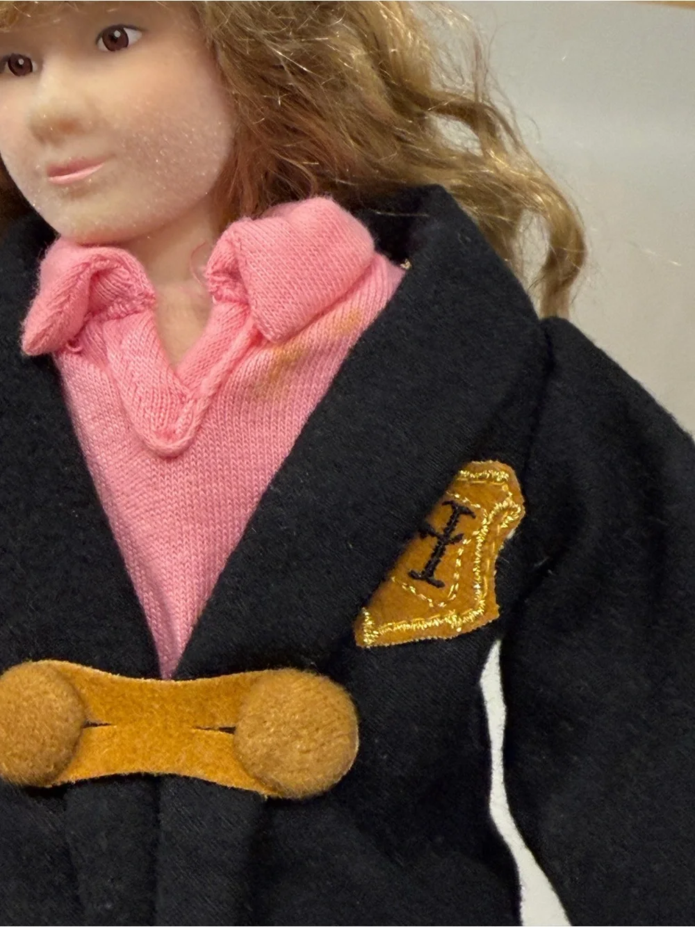 Vintage Harry Potter Hermione dolls with metal doll stands